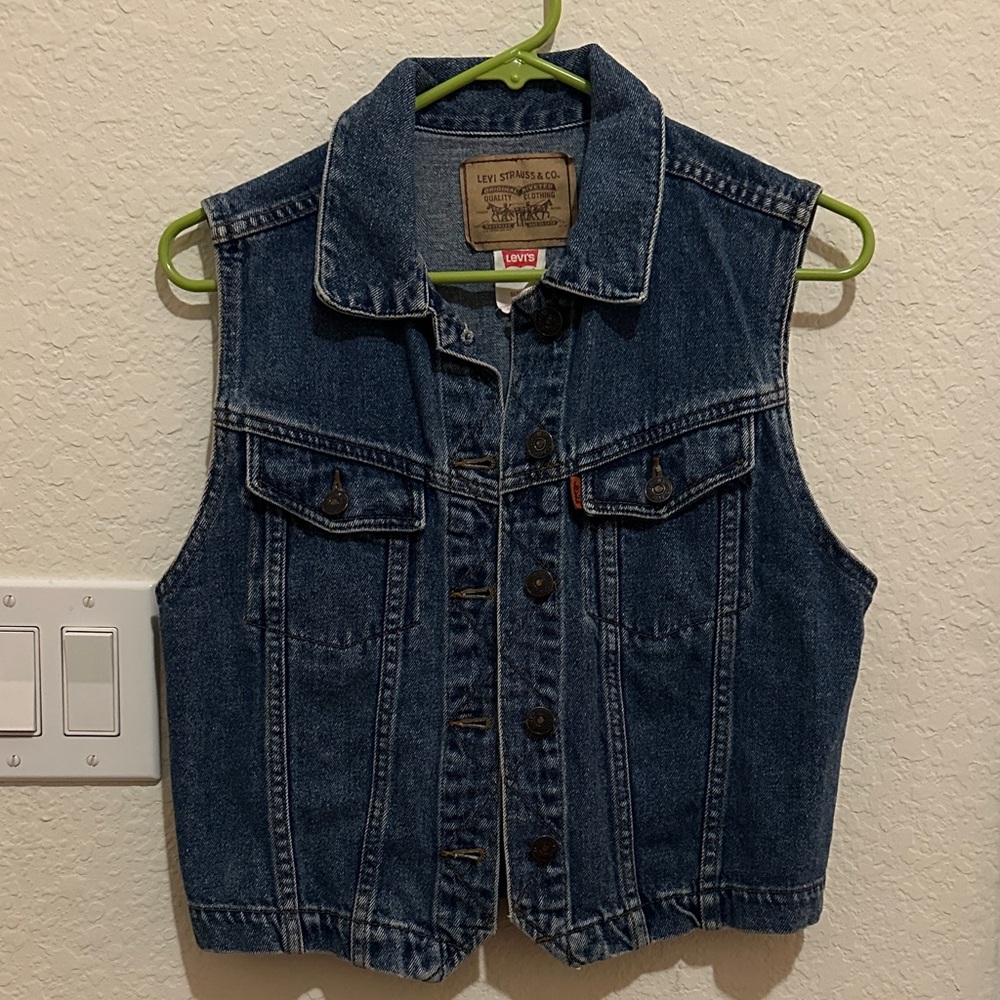 Levi's Classic Blue Denim Vest